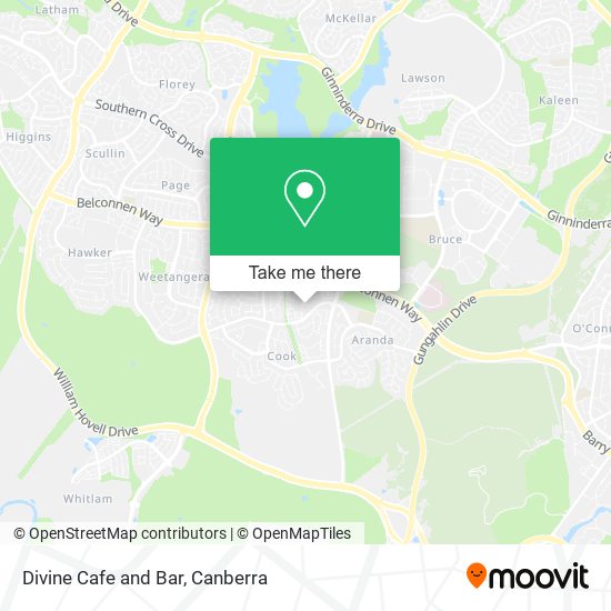 Divine Cafe and Bar map