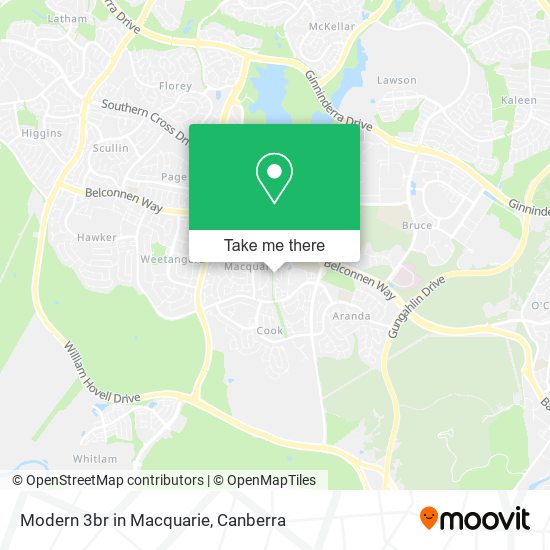 Mapa Modern 3br in Macquarie