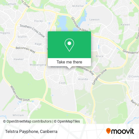 Mapa Telstra Payphone