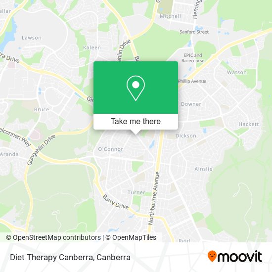 Diet Therapy Canberra map