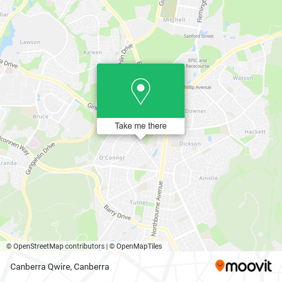 Canberra Qwire map