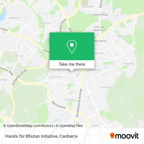 Hands for Bhutan Initiative map