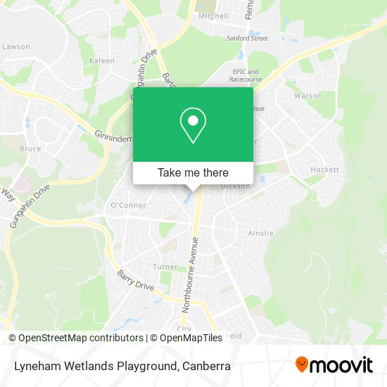 Lyneham Wetlands Playground map