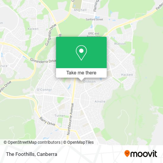 The Foothills map