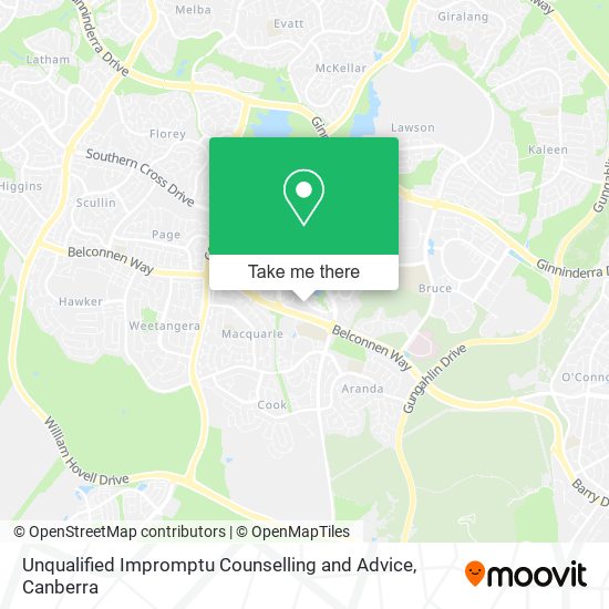 Unqualified Impromptu Counselling and Advice map