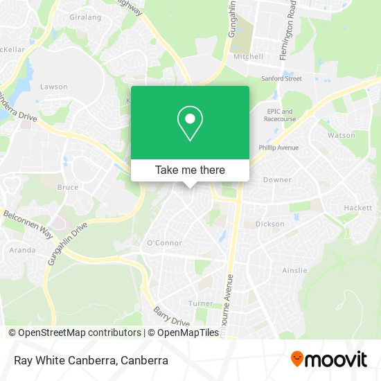 Ray White Canberra map