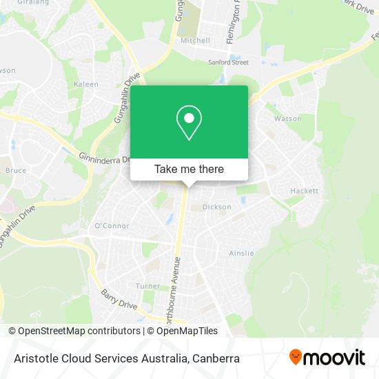 Mapa Aristotle Cloud Services Australia