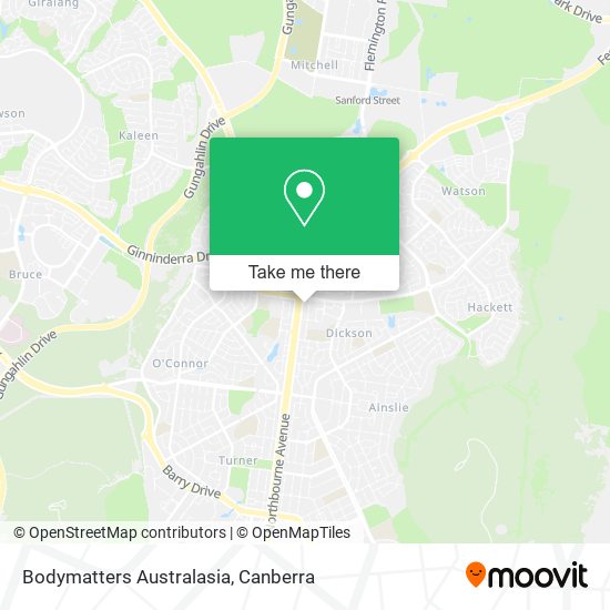 Bodymatters Australasia map