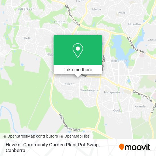 Hawker Community Garden Plant Pot Swap map