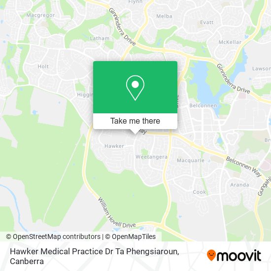 Hawker Medical Practice Dr Ta Phengsiaroun map