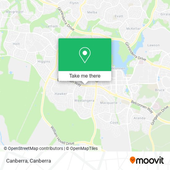 Mapa Canberra