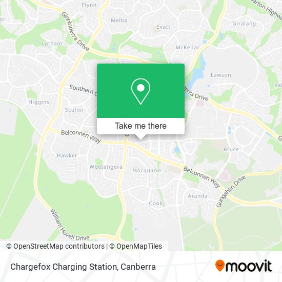 Mapa Chargefox Charging Station