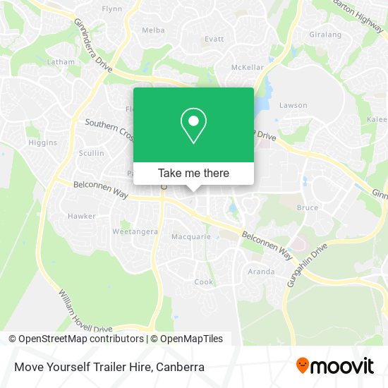 Move Yourself Trailer Hire map