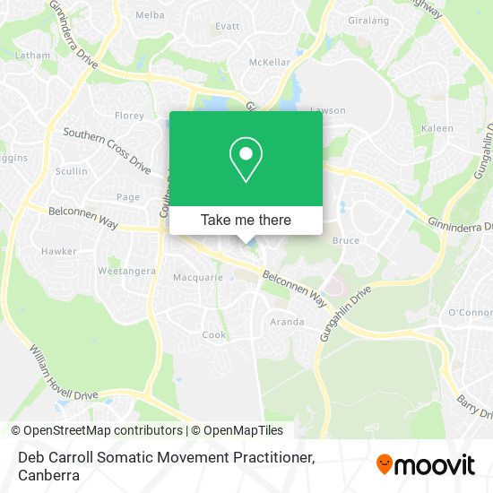 Deb Carroll Somatic Movement Practitioner map