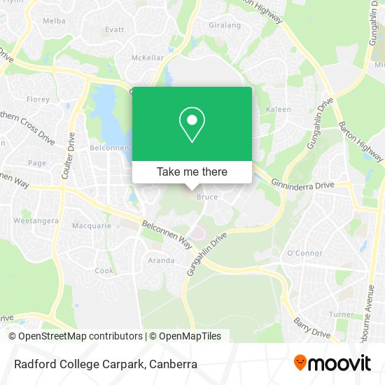 Radford College Carpark map