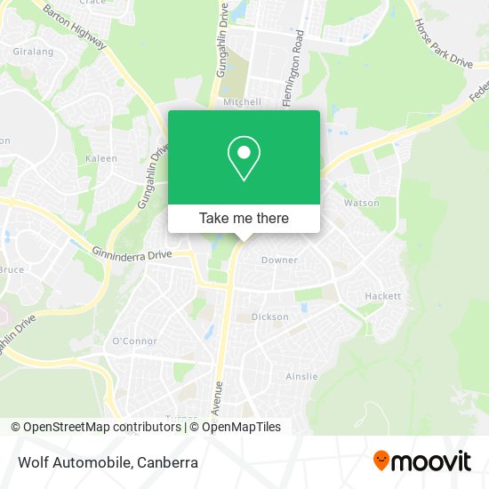 Wolf Automobile map
