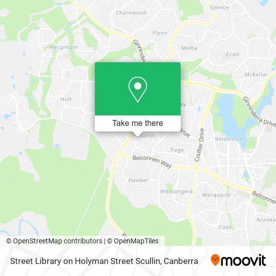 Street Library on Holyman Street Scullin map