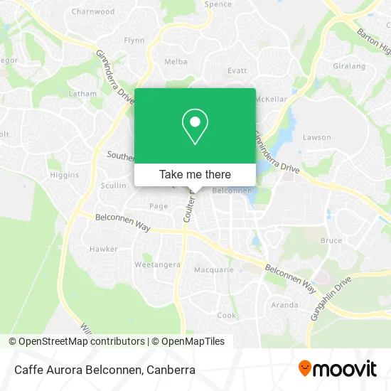 Caffe Aurora Belconnen map