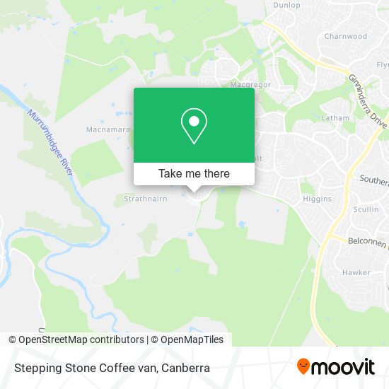 Stepping Stone Coffee van map