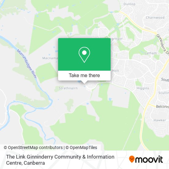 The Link Ginninderry Community & Information Centre map