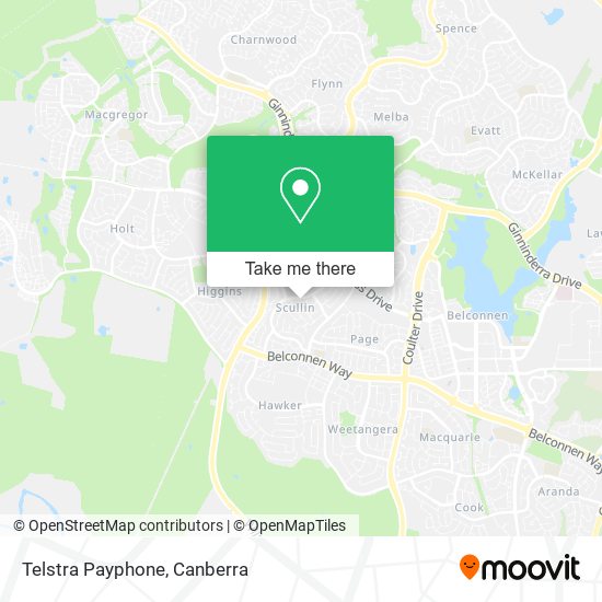 Mapa Telstra Payphone