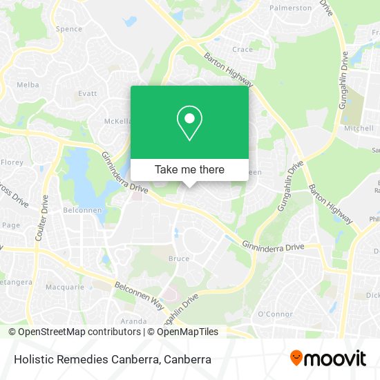 Holistic Remedies Canberra map