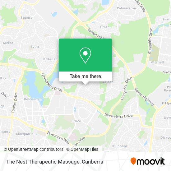 The Nest Therapeutic Massage map