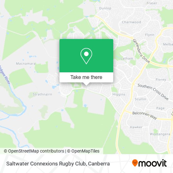 Saltwater Connexions Rugby Club map