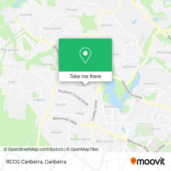 Mapa RCCG Canberra