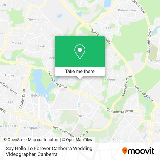 Say Hello To Forever Canberra Wedding Videographer map