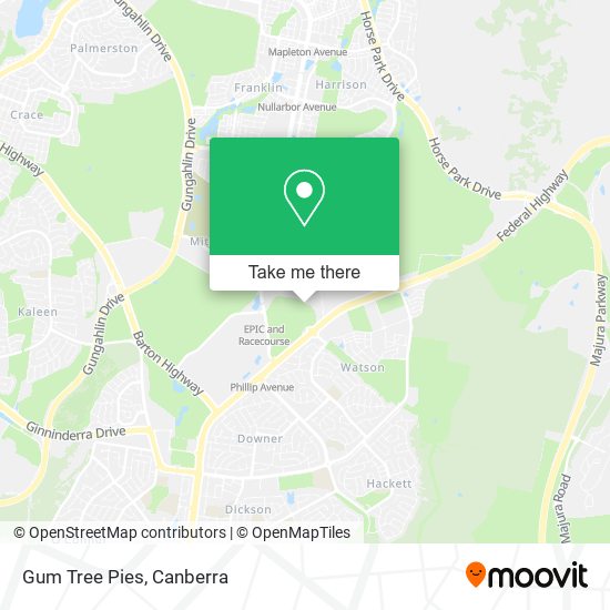 Gum Tree Pies map