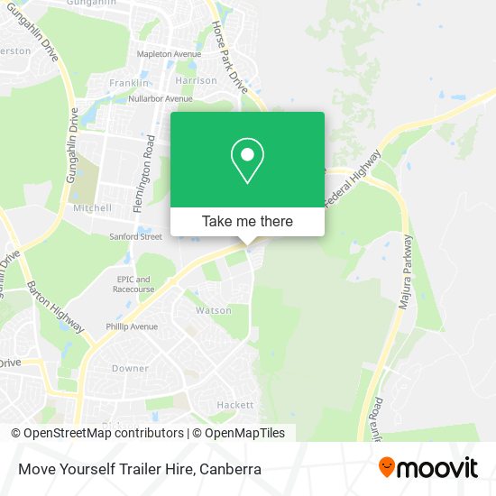 Move Yourself Trailer Hire map