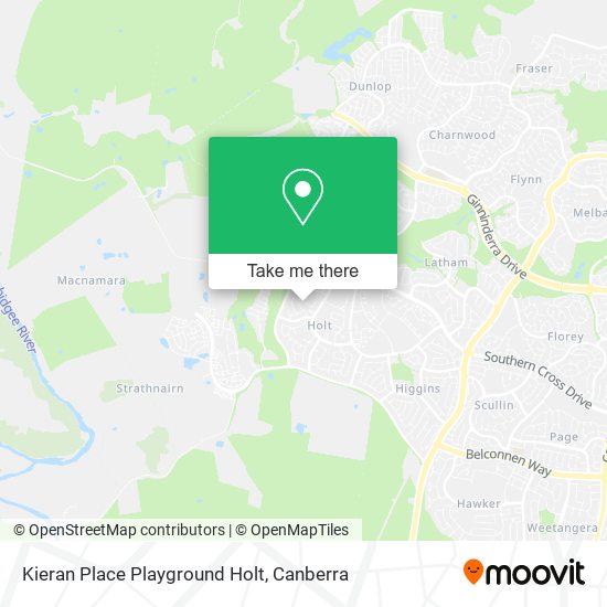 Kieran Place Playground Holt map