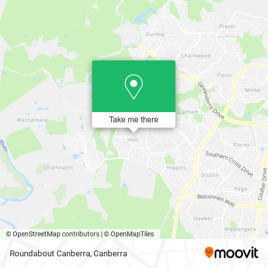 Roundabout Canberra map