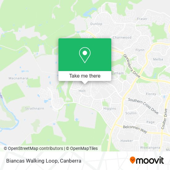 Biancas Walking Loop map