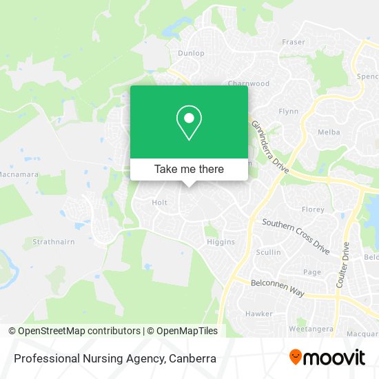 Professional Nursing Agency map