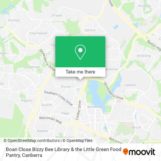 Boan Close Bizzy Bee Library & the Little Green Food Pantry map