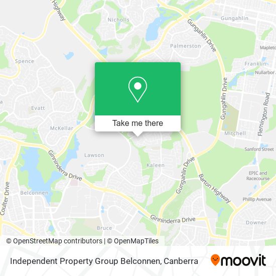 Independent Property Group Belconnen map