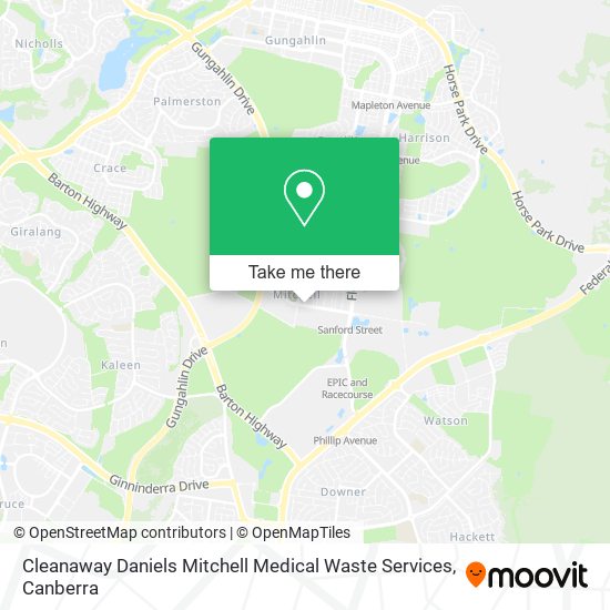 Cleanaway Daniels Mitchell Medical Waste Services map
