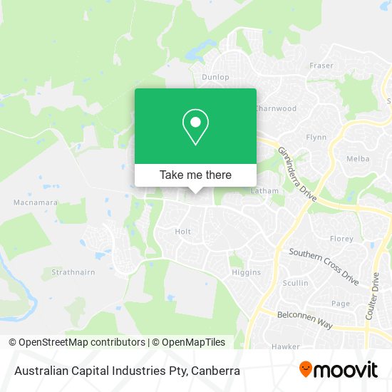 Australian Capital Industries Pty map