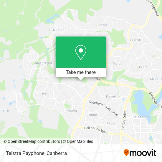 Mapa Telstra Payphone