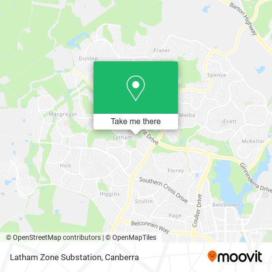 Latham Zone Substation map