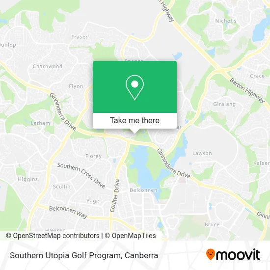 Mapa Southern Utopia Golf Program