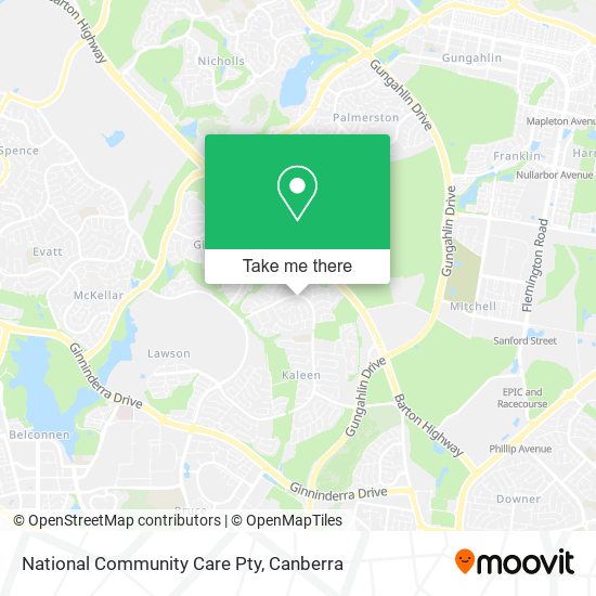 National Community Care Pty map