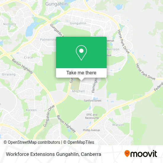 Mapa Workforce Extensions Gungahlin