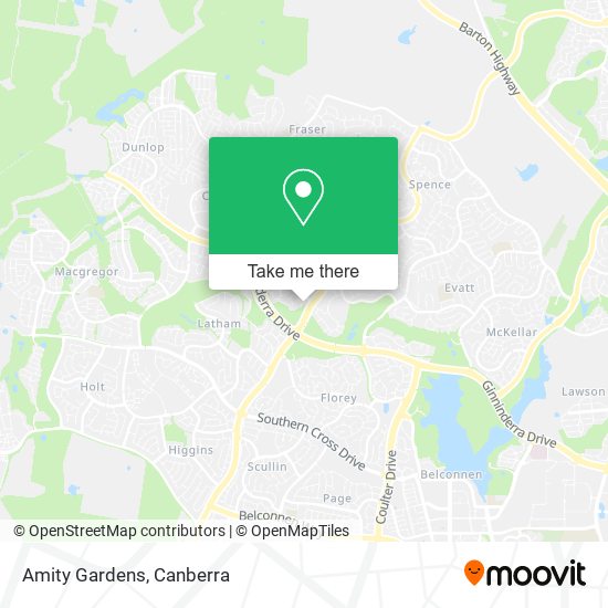 Amity Gardens map