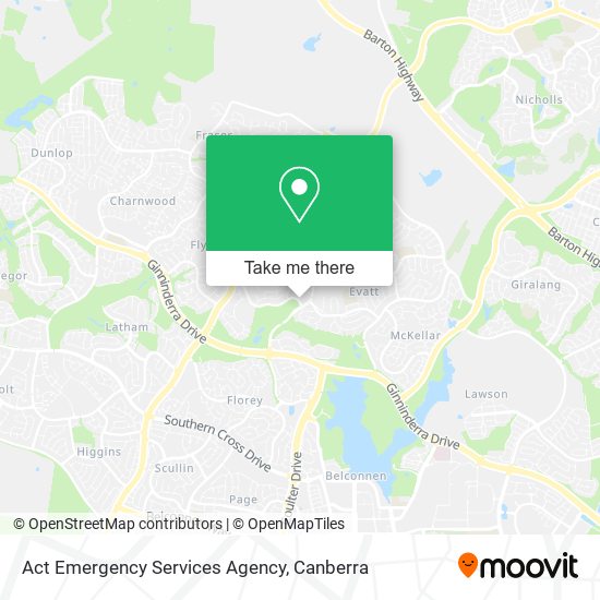 Mapa Act Emergency Services Agency