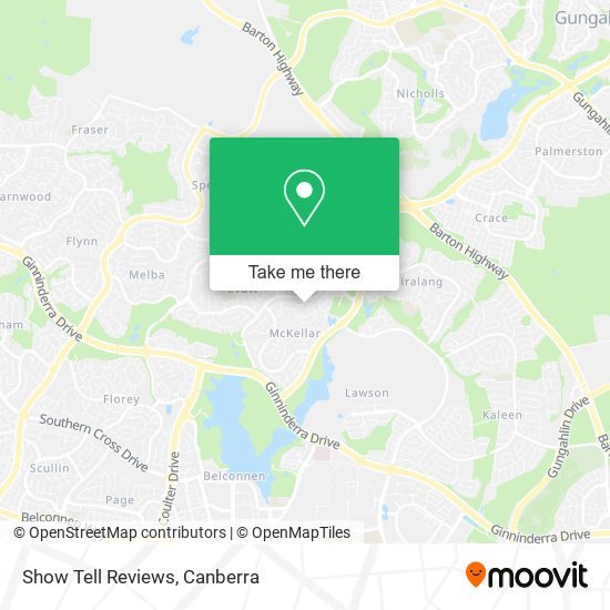 Show Tell Reviews map