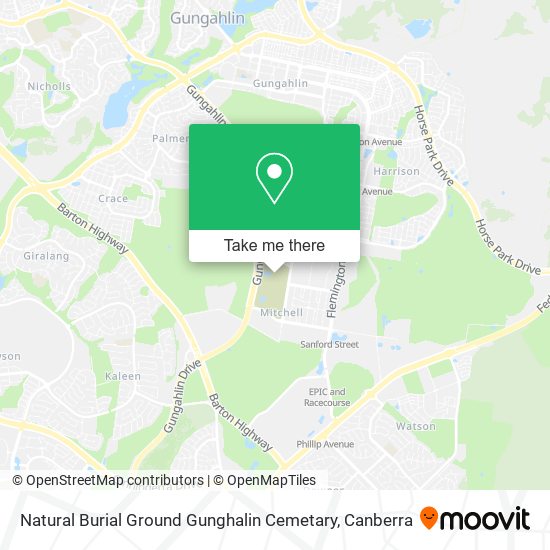 Natural Burial Ground Gunghalin Cemetary map