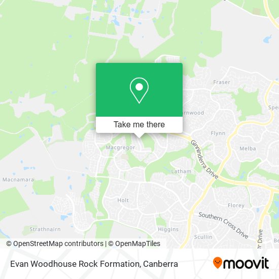 Evan Woodhouse Rock Formation map